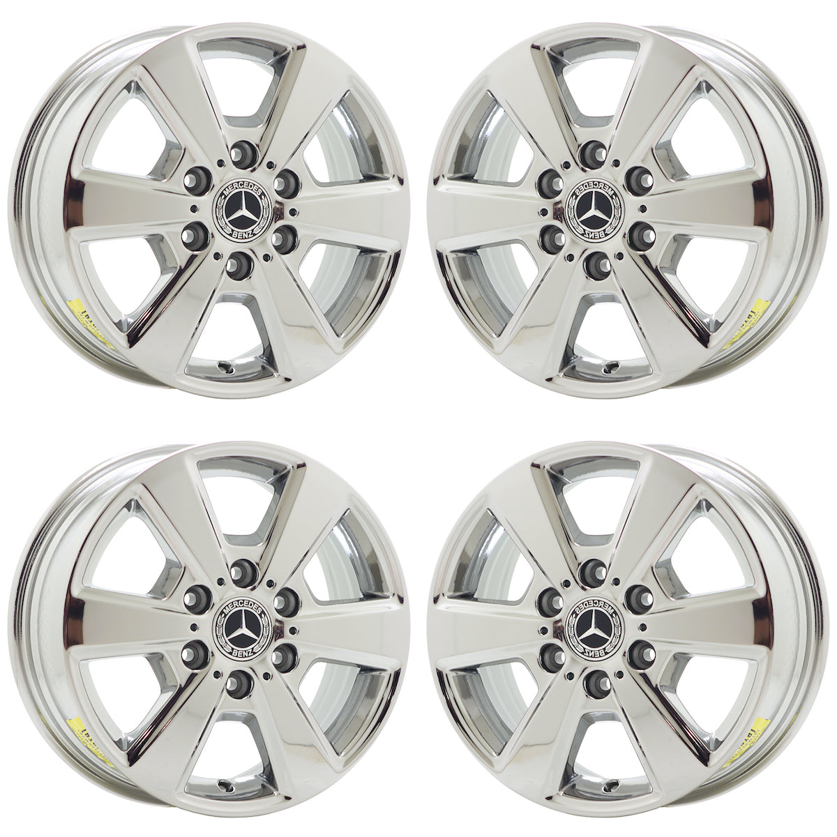 16" Dodge Mercedes Freightliner Sprinter Bright Chrome Factory wheels set 96656